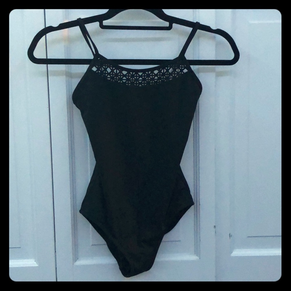 Black Leotard with triangle pattern